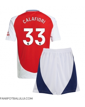 Arsenal Riccardo Calafiori #33 Echipament de Fotbal Replică 2024-25 Copii Acasa (+ Șorturi)
